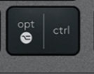 Opt / Ctrl (R) Replacement key Logitech MX Keys