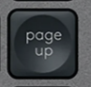 Page Up Touche de remplacement QWERTY (UK) Noir Logitech MX Keys