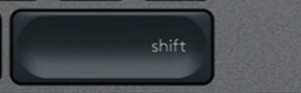 Shift (R) Touche de remplacement QWERTY (UK) Noir Logitech MX Keys