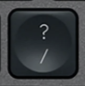 / / ? Replacement key Logitech MX Keys