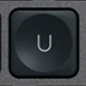 U Replacement key QWERTY (UK) Black Logitech MX Keys