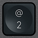 2 / @ Πλήκτρο αντικατάστασης QWERTY (US) Μαύρο Logitech MX Keys