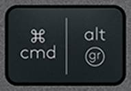 Alt Gr (R) Reservetast Logitech MX Keys