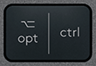 Opt / Ctrl (R) Πλήκτρο αντικατάστασης QWERTY (US) Μαύρο Logitech MX Keys