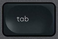 Tab Πλήκτρο αντικατάστασης QWERTY (US) Μαύρο Logitech MX Keys