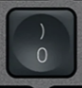 0 / ) Replacement key QWERTY (US) Black Logitech MX Keys