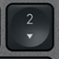 2 (Num) Replacement key QWERTY (US) Black Logitech MX Keys