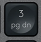 3 (Num) Replacement key QWERTY (US) Black Logitech MX Keys
