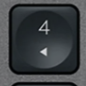 4 (Num) Replacement key QWERTY (US) Black Logitech MX Keys