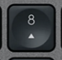 8 (Num) Replacement key QWERTY (US) Black Logitech MX Keys