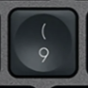 9 / ( Replacement key QWERTY (US) Black Logitech MX Keys
