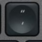 ' / " Replacement key QWERTY (US) Black Logitech MX Keys