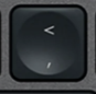 , / ≤ Replacement key QWERTY (US) Black Logitech MX Keys