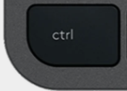Ctrl Replacement key QWERTY (US) Black Logitech MX Keys