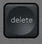 Delete Replacement key QWERTY (US) Black Logitech MX Keys