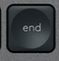 End Replacement key QWERTY (US) Black Logitech MX Keys