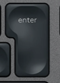 Enter Replacement key QWERTY (US) Black Logitech MX Keys