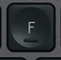 F Replacement key QWERTY (US) Black Logitech MX Keys