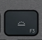 F3 Replacement key QWERTY (US) Black Logitech MX Keys