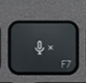 F7 Replacement key QWERTY (US) Black Logitech MX Keys
