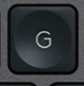 G Replacement key QWERTY (US) Black Logitech MX Keys
