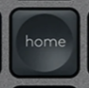 Home Replacement key QWERTY (US) Black Logitech MX Keys