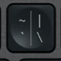 ` / ~ Replacement key QWERTY (US) Black Logitech MX Keys