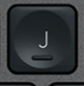 J Replacement key QWERTY (US) Black Logitech MX Keys