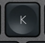 K Replacement key QWERTY (US) Black Logitech MX Keys