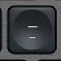 - / _ Replacement key QWERTY (US) Black Logitech MX Keys