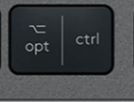 Opt / Ctrl (R) Replacement key QWERTY (US) Black Logitech MX Keys
