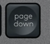 Page down Replacement key QWERTY (US) Black Logitech MX Keys