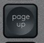 Page up Replacement key QWERTY (US) Black Logitech MX Keys
