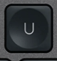 U Replacement key QWERTY (US) Black Logitech MX Keys