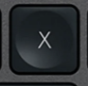 X Replacement key QWERTY (US) Black Logitech MX Keys
