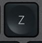 Z Replacement key QWERTY (US) Black Logitech MX Keys