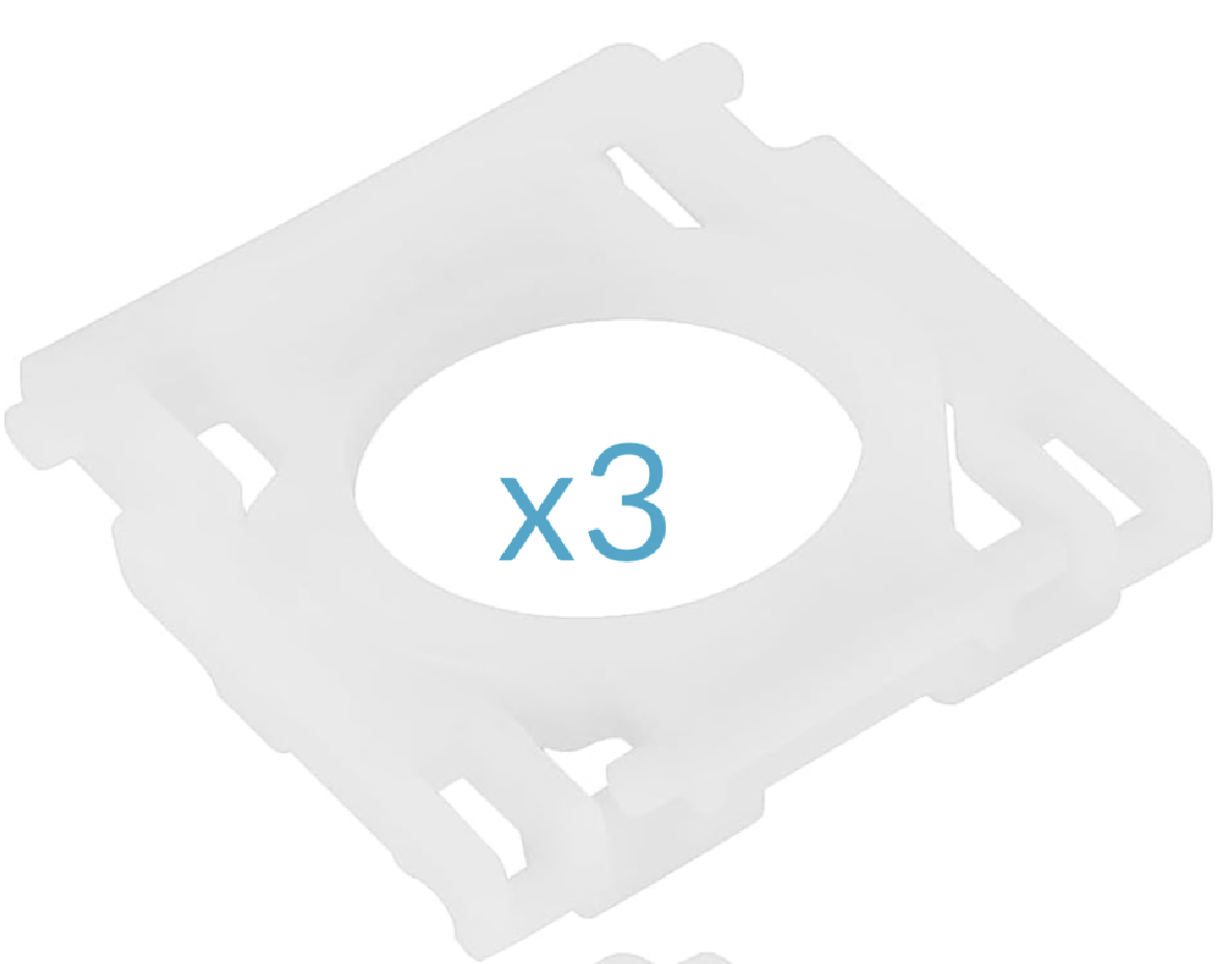 Set of 3 Hinges / clips MX Keys Spare parts